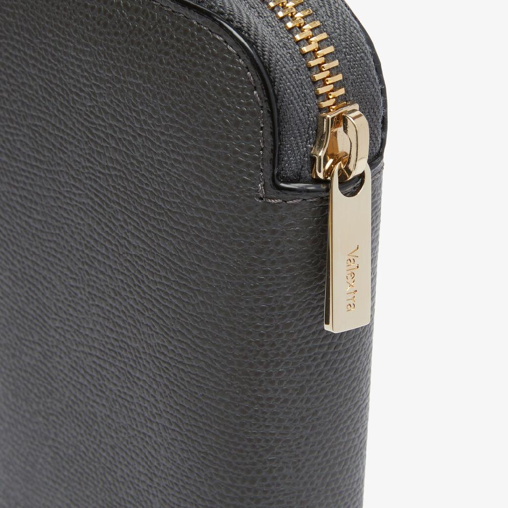 Valextra Portafoglio Da Donna Di Lusso In Pelle Grigia | Valextra Zip Around