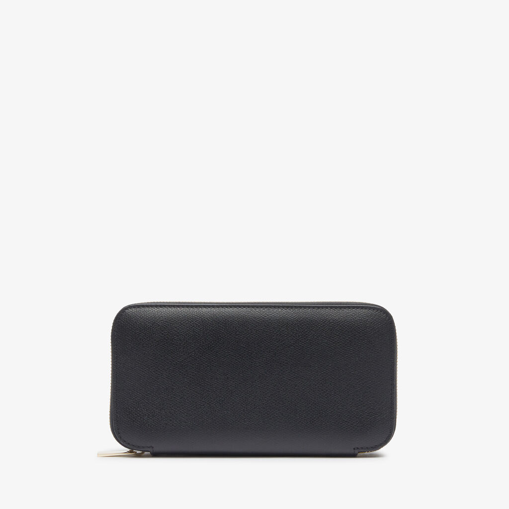 Valextra Portafoglio Da Donna Di Lusso In Pelle Nera | Valextra Zip Around