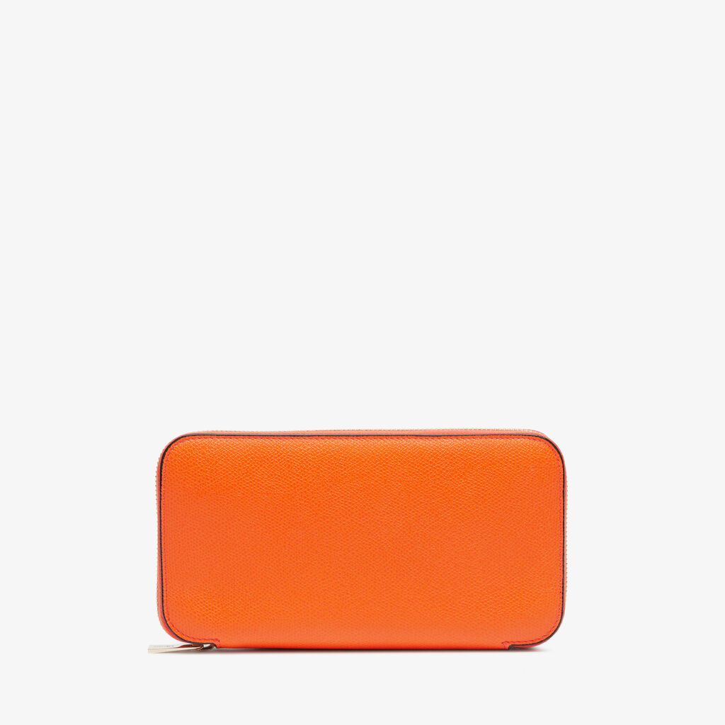 Valextra Portafoglio Da Donna In Pelle Arancione | Valextra Zip Around