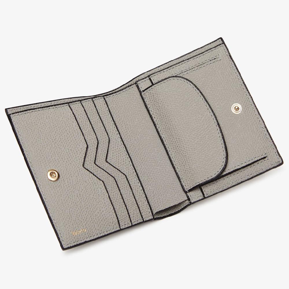 Valextra Portafoglio Da Uomo Di Lusso In Pelle Grigia Chiara | Valextra
