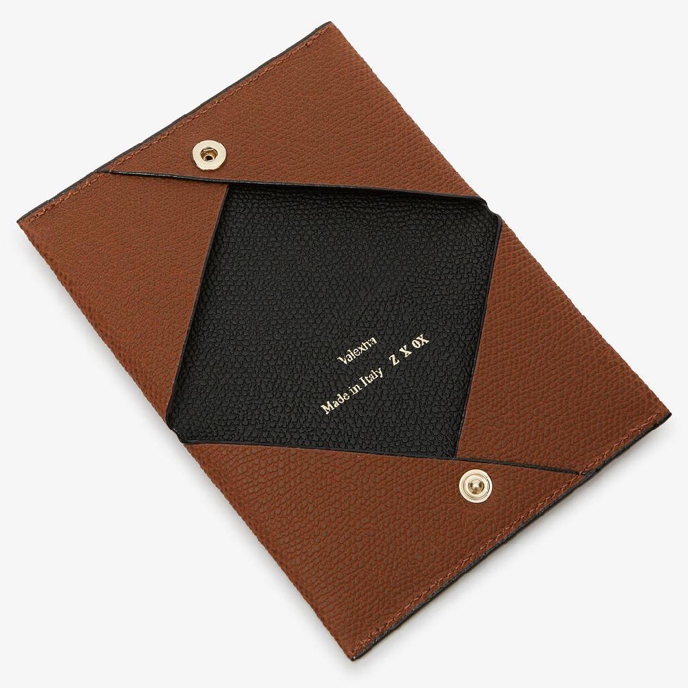 Valextra Portafoglio Da Uomo Di Lusso In Pelle Marrone E Nera | Valextra