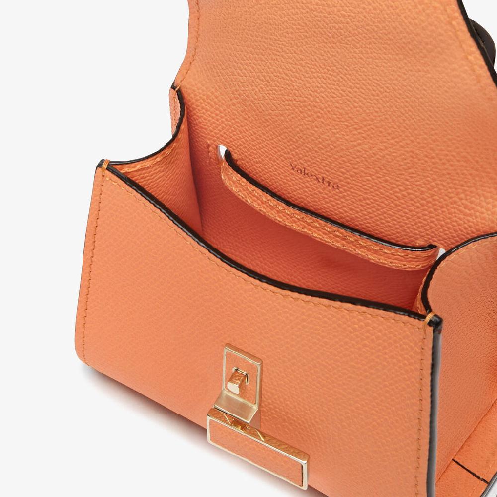 Valextra Portafoglio Grande Da Donna In Pelle Arancione | Valextra Iside