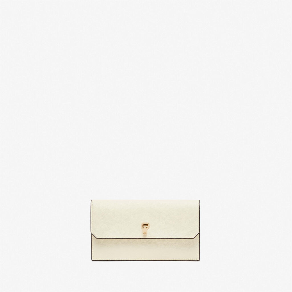 Valextra Portafoglio grande in Pelle Bianca | Valextra Brera