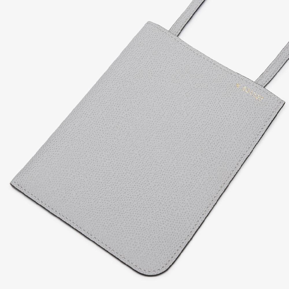 Valextra Portafoglio Grande In Pelle Grigia Sasso | Valextra Soft