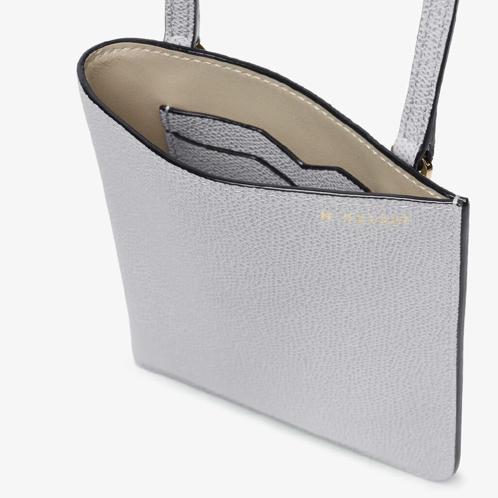 Valextra Portafoglio Grande In Pelle Grigia Sasso | Valextra Soft