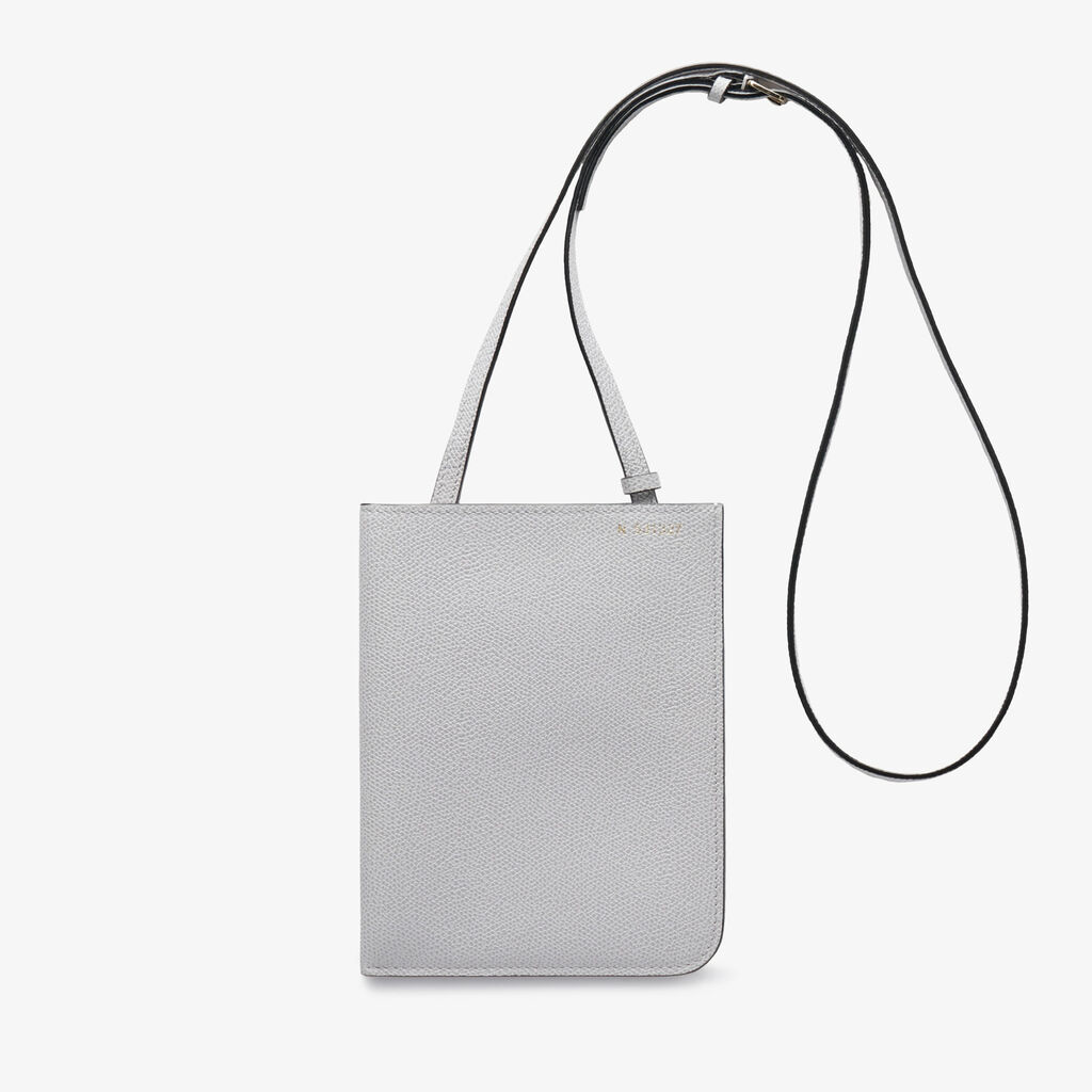 Valextra Portafoglio grande in Pelle Grigia Sasso | Valextra Soft