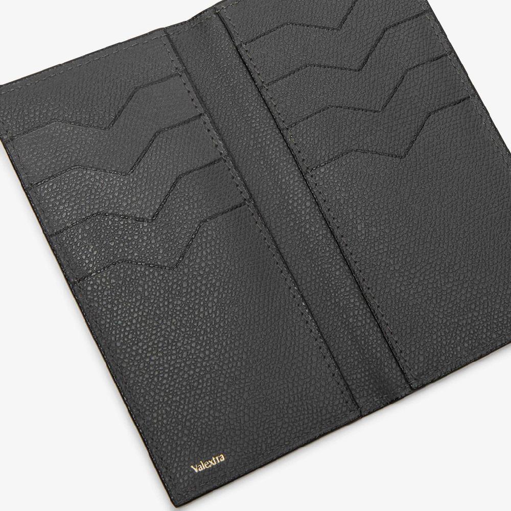 Valextra Portafoglio Grande In Pelle Grigia | Valextra Brera