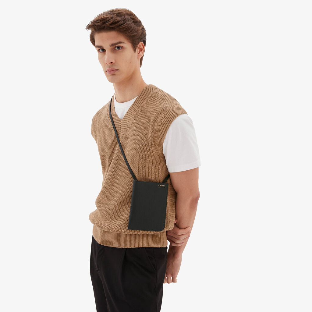 Valextra Portafoglio Grande In Pelle Nera | Valextra Soft