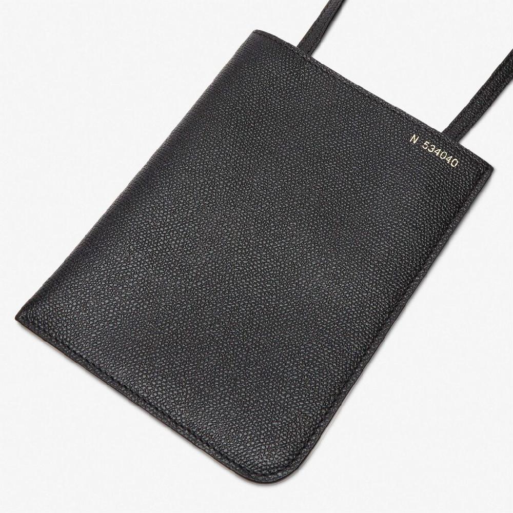 Valextra Portafoglio Grande In Pelle Nera | Valextra Soft