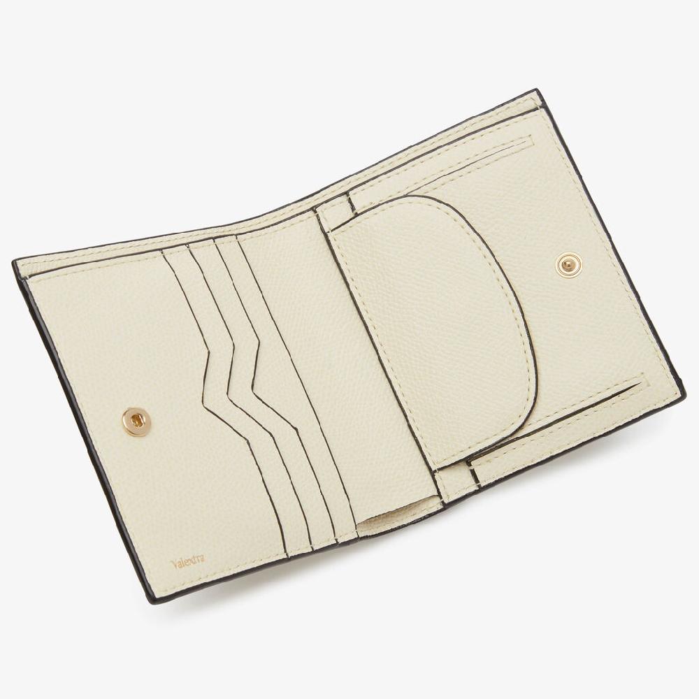 Valextra Portafoglio Piccolo Da Donna Di Lusso In Pelle Bianca | Valextra