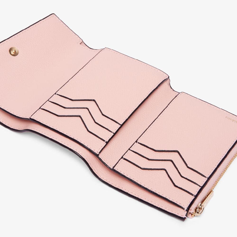 Valextra Portafoglio Piccolo Da Donna In Pelle Rosa | Valextra Pocket