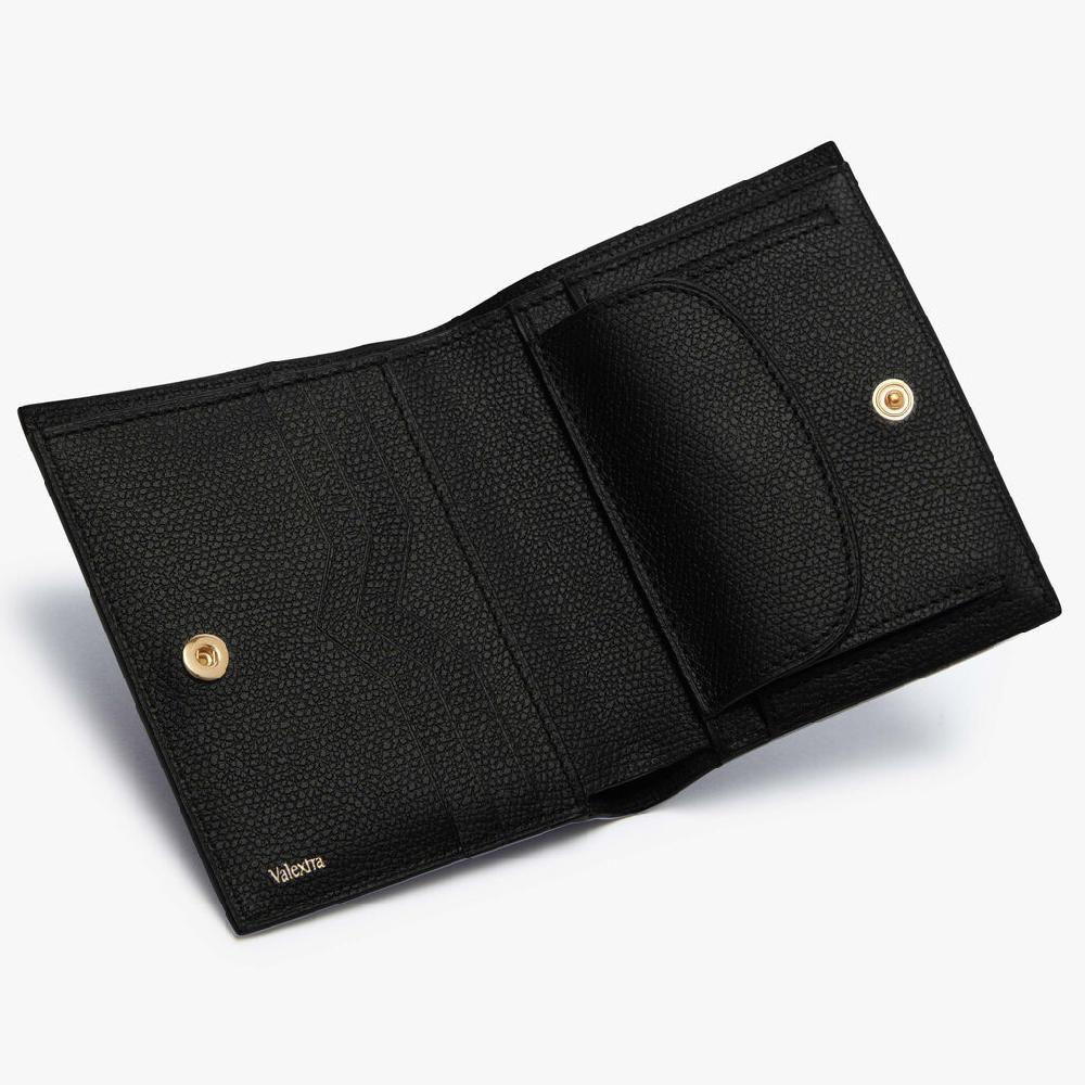 Valextra Portafoglio Piccolo Da Uomo Di Lusso In Pelle Nera | Valextra
