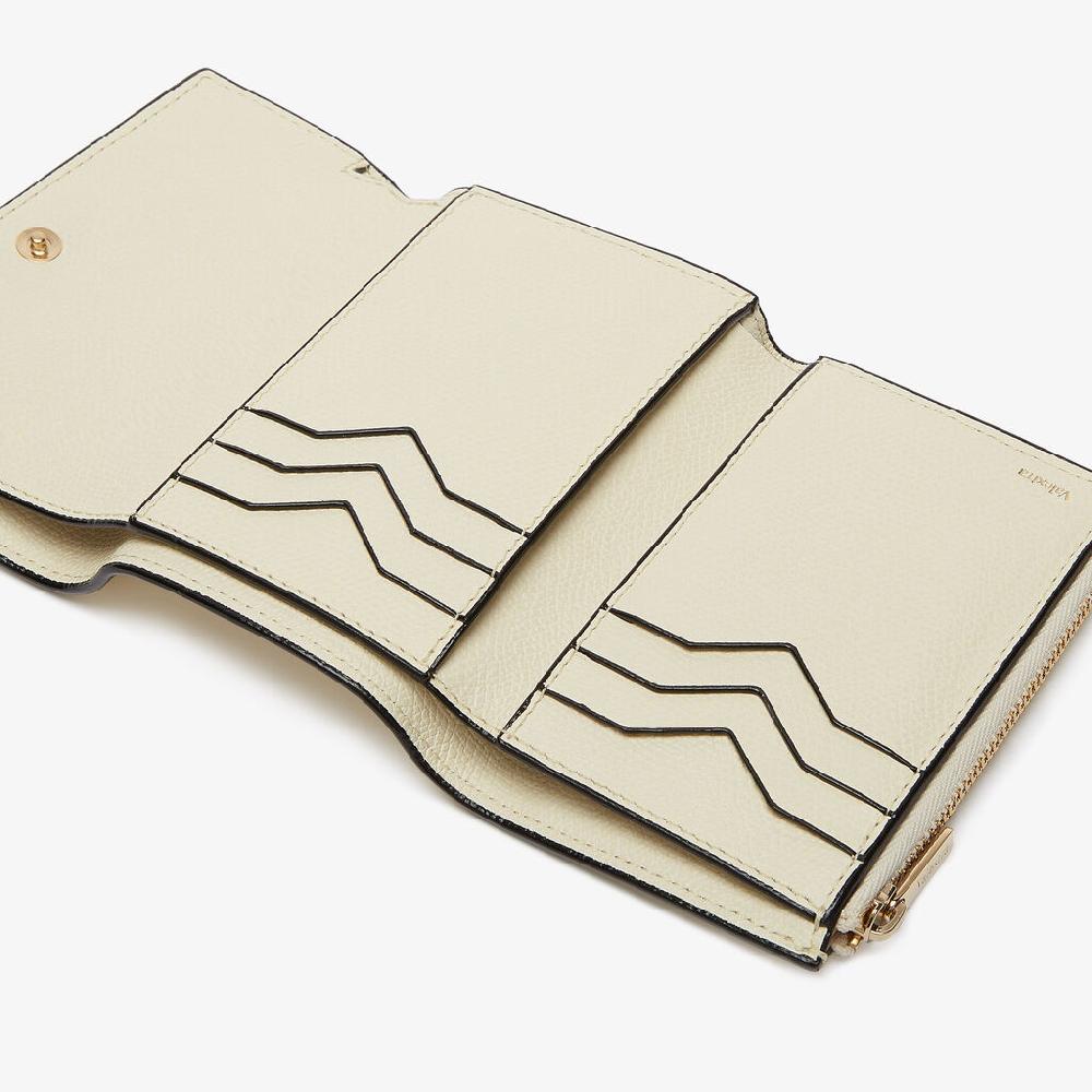 Valextra Portafoglio Piccolo Di Lusso In Pelle Bianca | Valextra Pocket