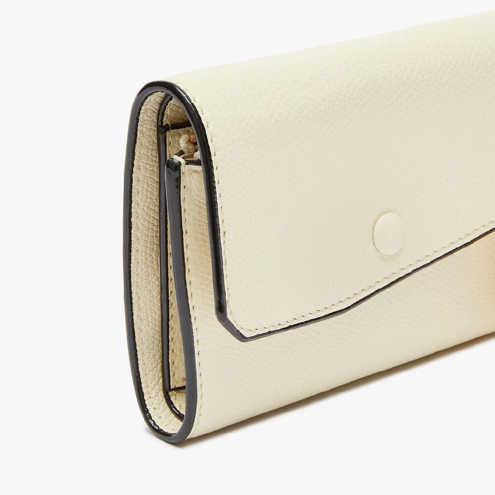 Valextra Portafoglio Piccolo Di Lusso In Pelle Bianca | Valextra Pocket