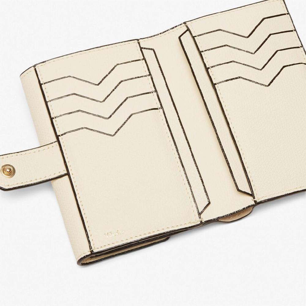 Valextra Portafoglio Piccolo In Pelle Bianca | Valextra Brera