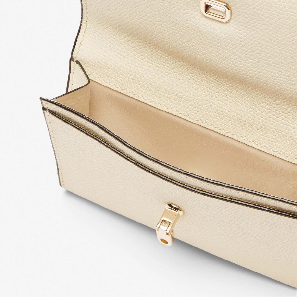 Valextra Portafoglio Piccolo In Pelle Bianca | Valextra Brera