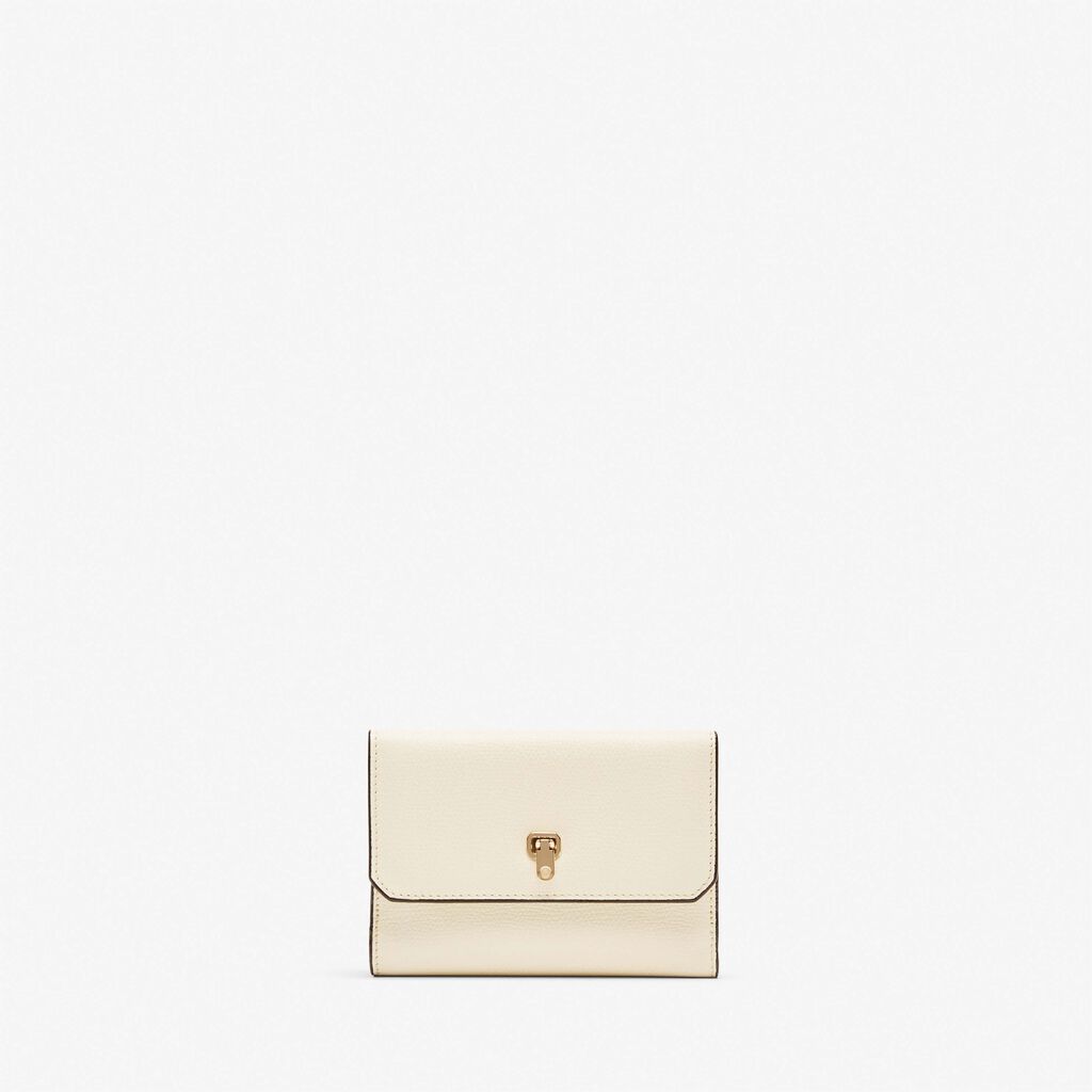 Valextra Portafoglio piccolo in Pelle Bianca | Valextra Brera