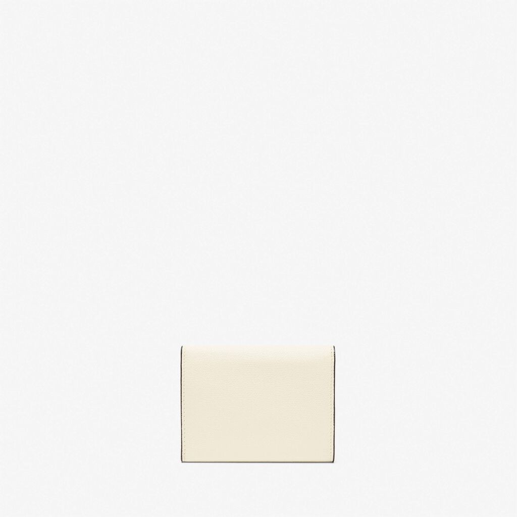 Valextra Portafoglio Piccolo In Pelle Bianca | Valextra Iside