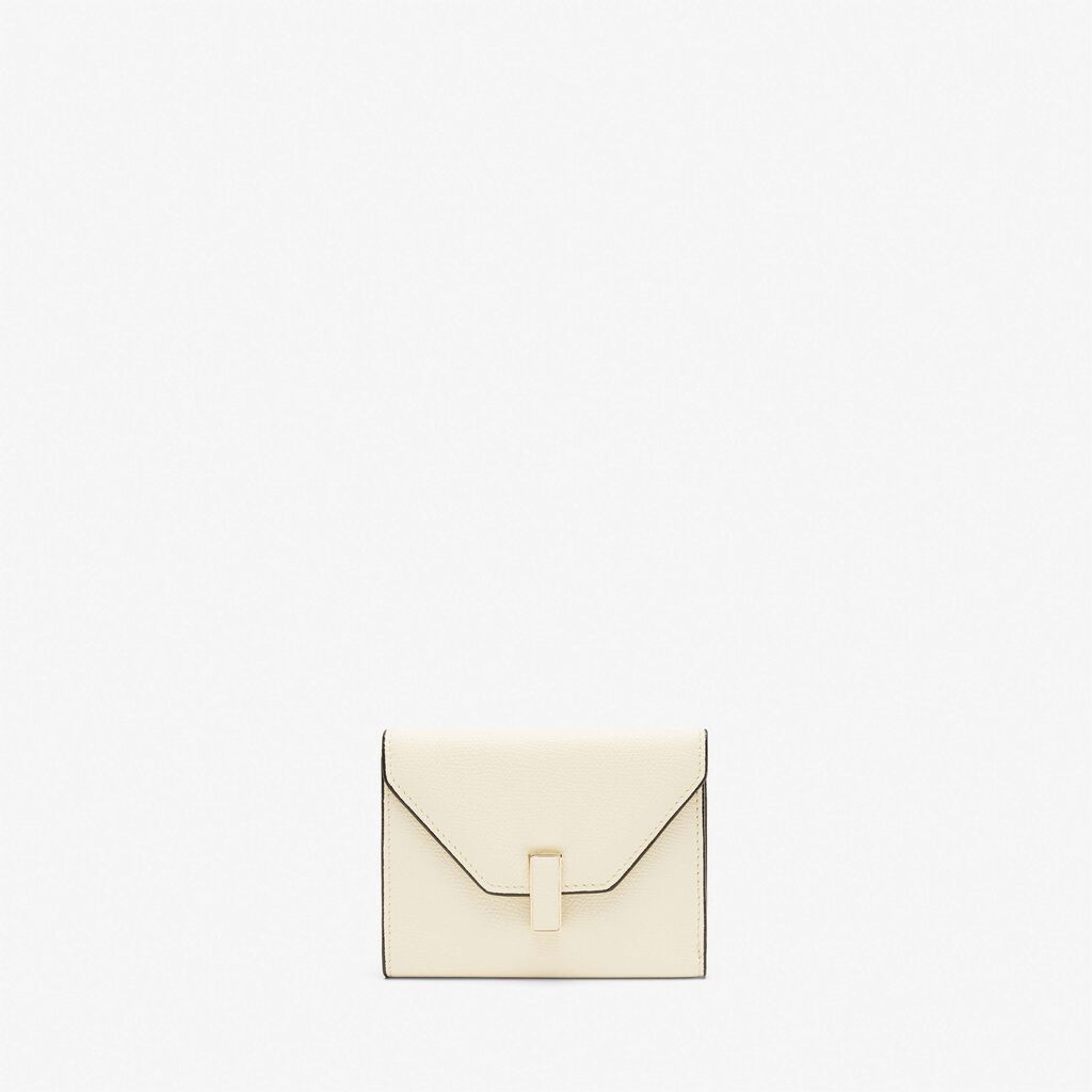 Valextra Portafoglio piccolo in Pelle Bianca | Valextra Iside
