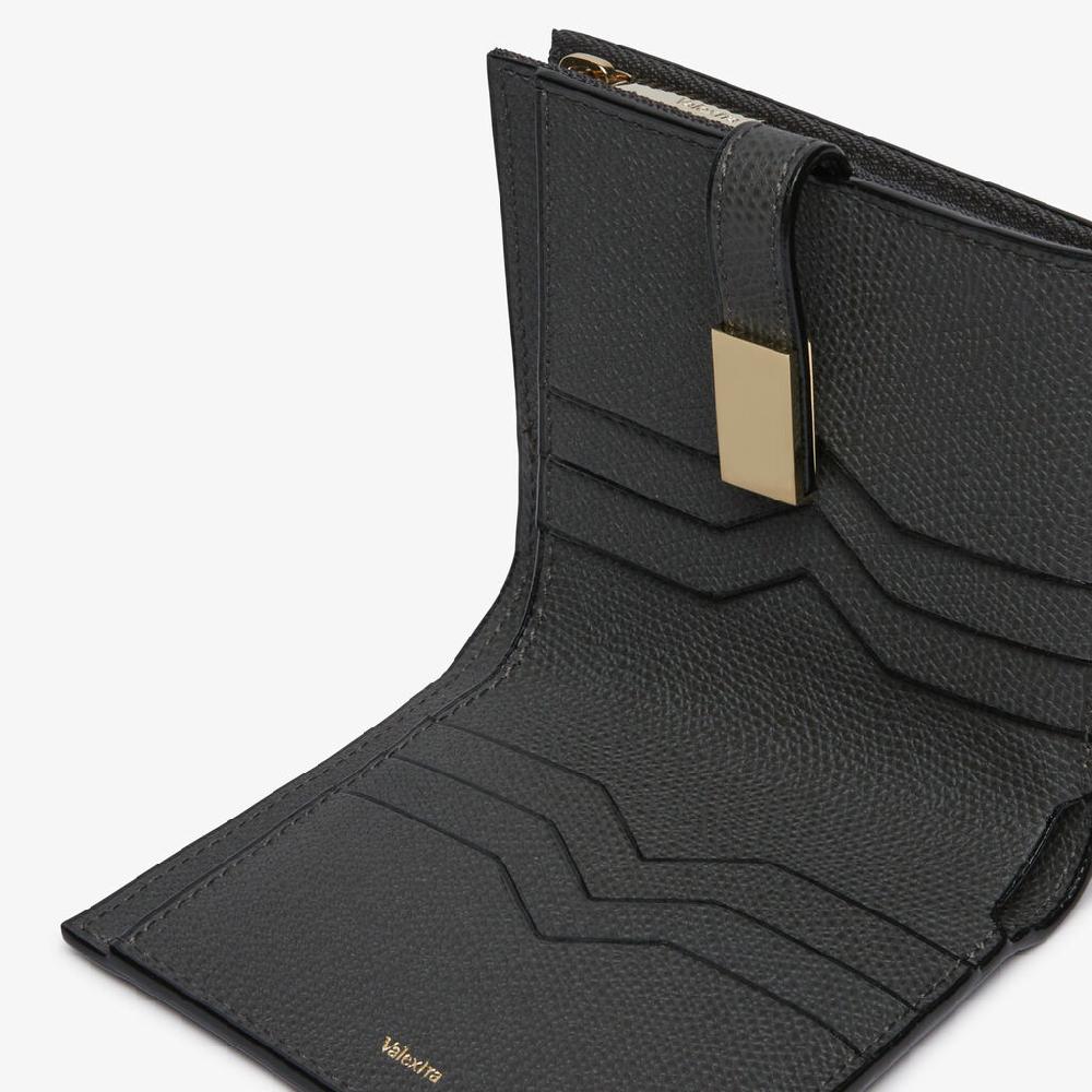 Valextra Portafoglio Piccolo In Pelle Grigia | Valextra Piccola Pelletteria