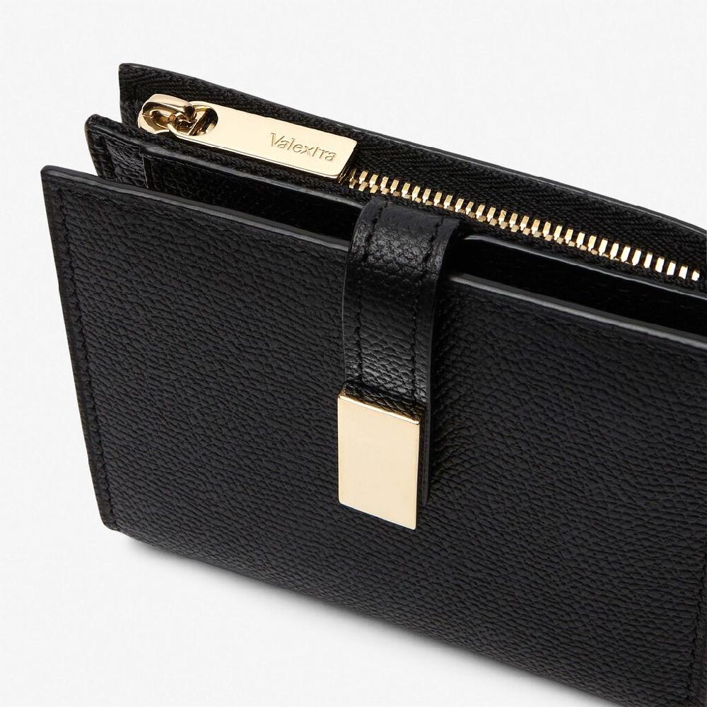 Valextra Portafoglio Piccolo In Pelle Nera | Piccola Pelletteria Valextra