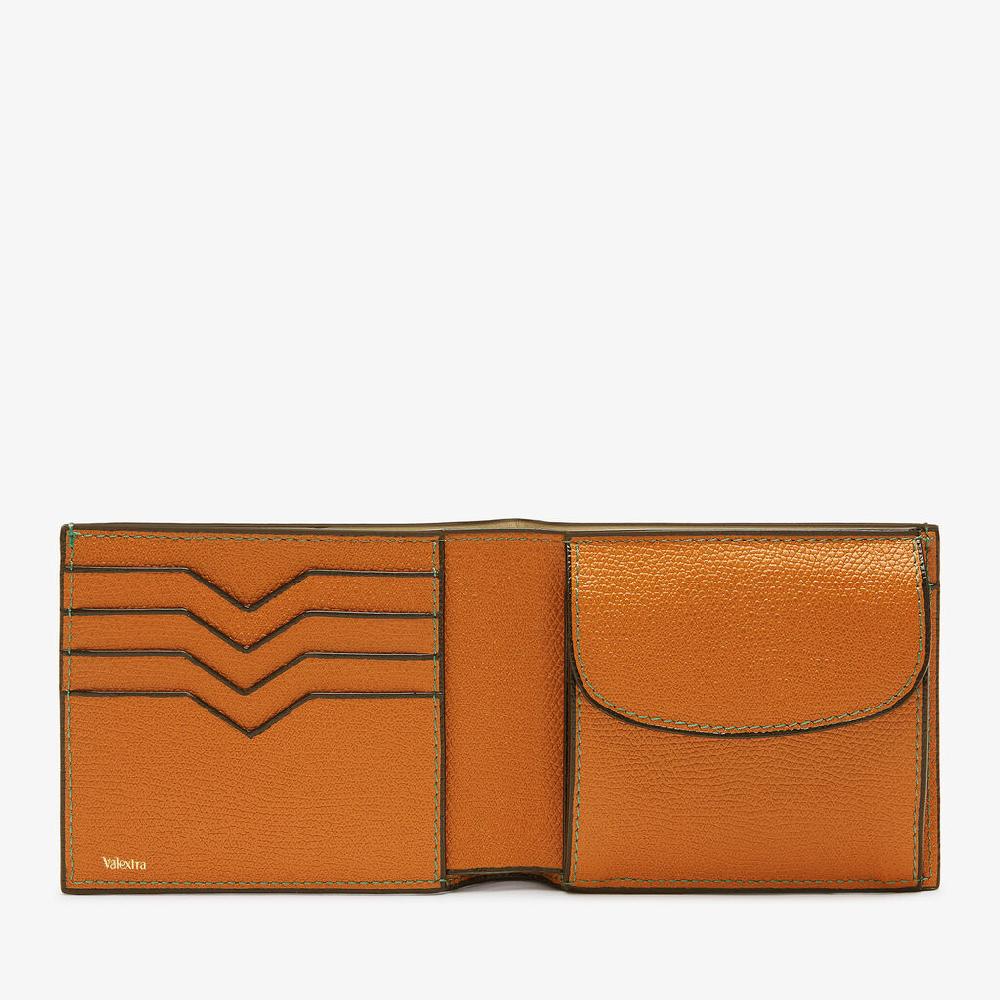 Valextra Portafoglio Porta Carte E Monete In Pelle Marrone | Valextra