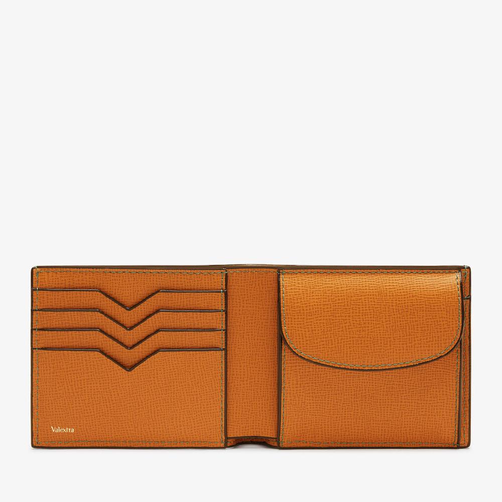 Valextra Portafoglio Versatile Bifold In Pelle Marrone | Valextra