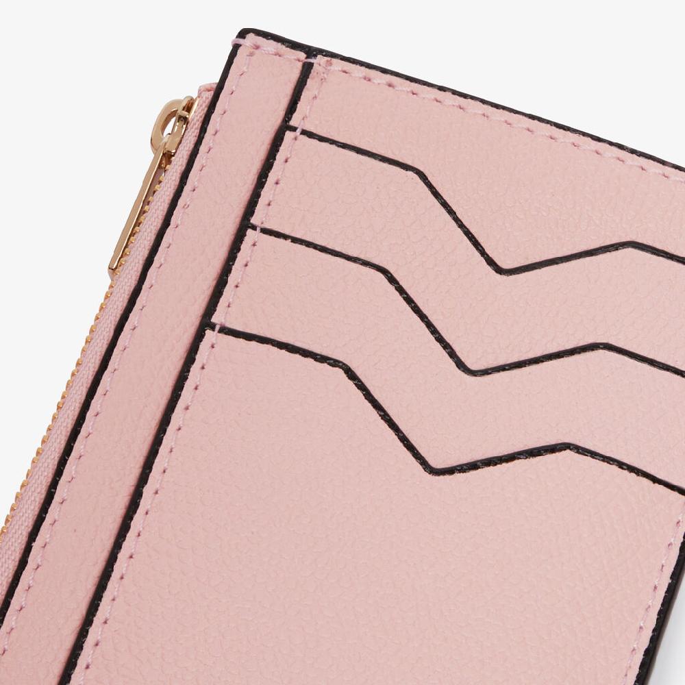 Valextra Portamonete Compatto Da Donna In Pelle Rosa | Valextra