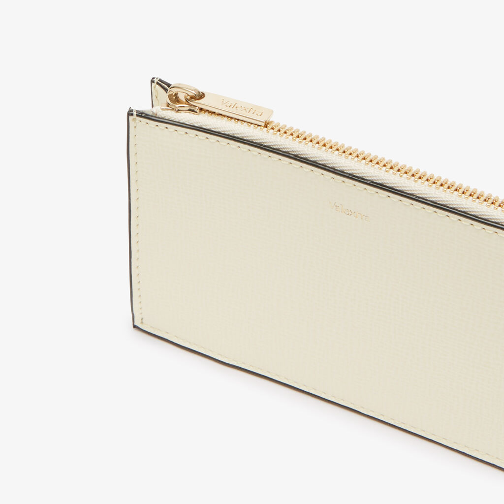 Valextra Portamonete Da Donna In Pelle Bianca Di Lusso | Valextra