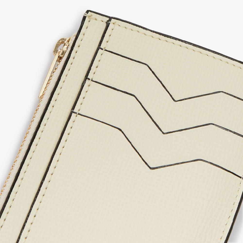 Valextra Portamonete Da Donna In Pelle Bianca Di Lusso | Valextra