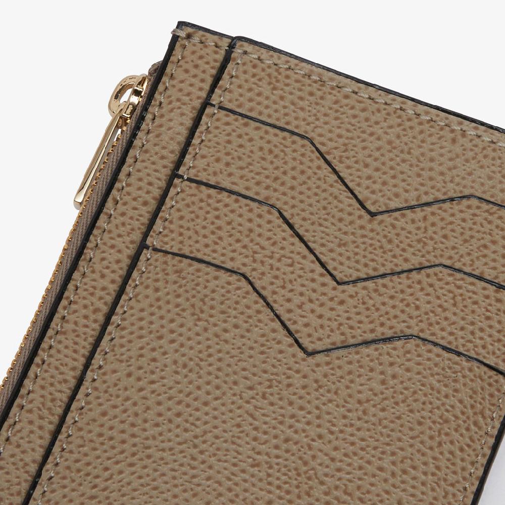 Valextra Portamonete E Porta Carte In Pelle Marrone Tortora | Valextra