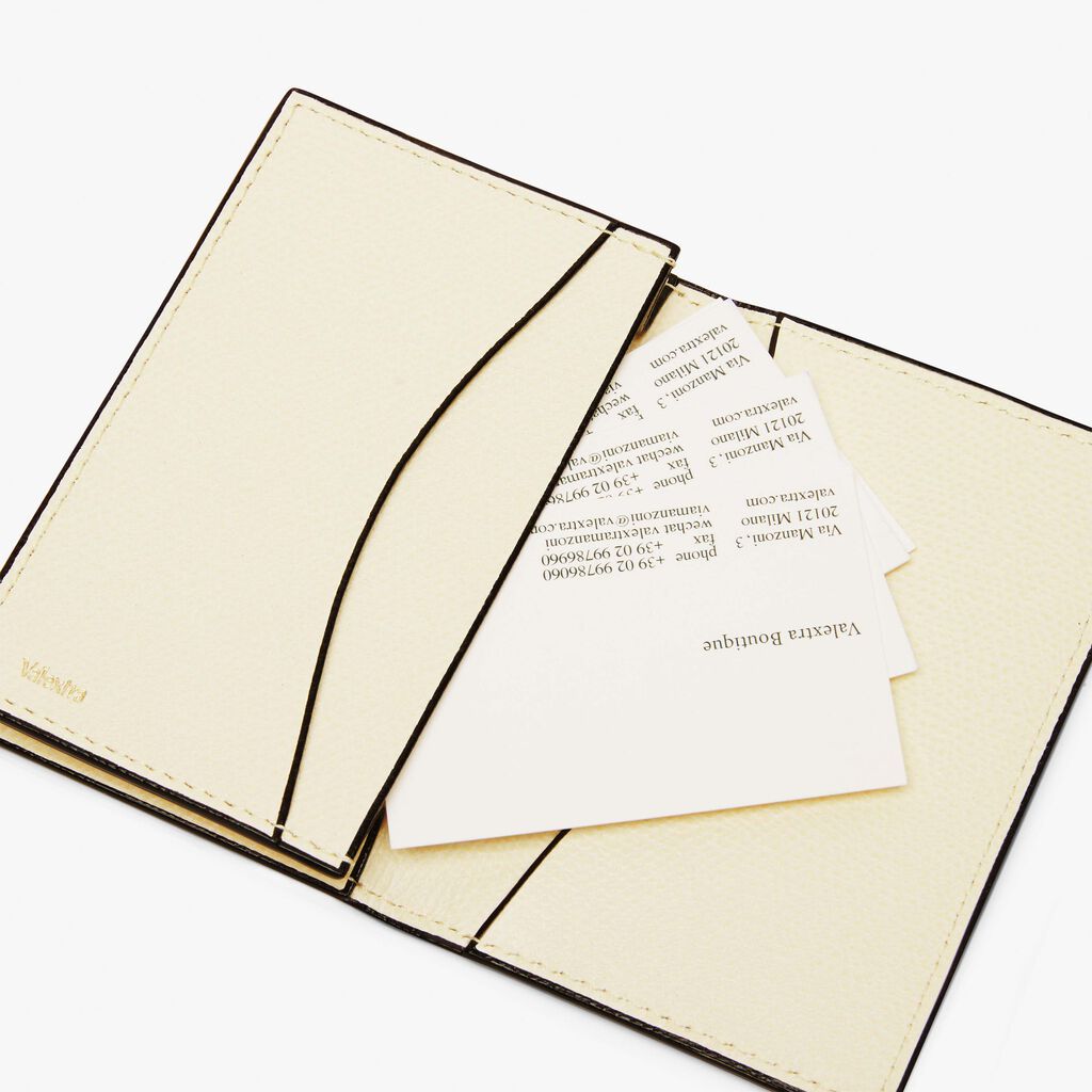 Valextra Portatessere E Biglietti Da Visita In Pelle Bianca | Valextra