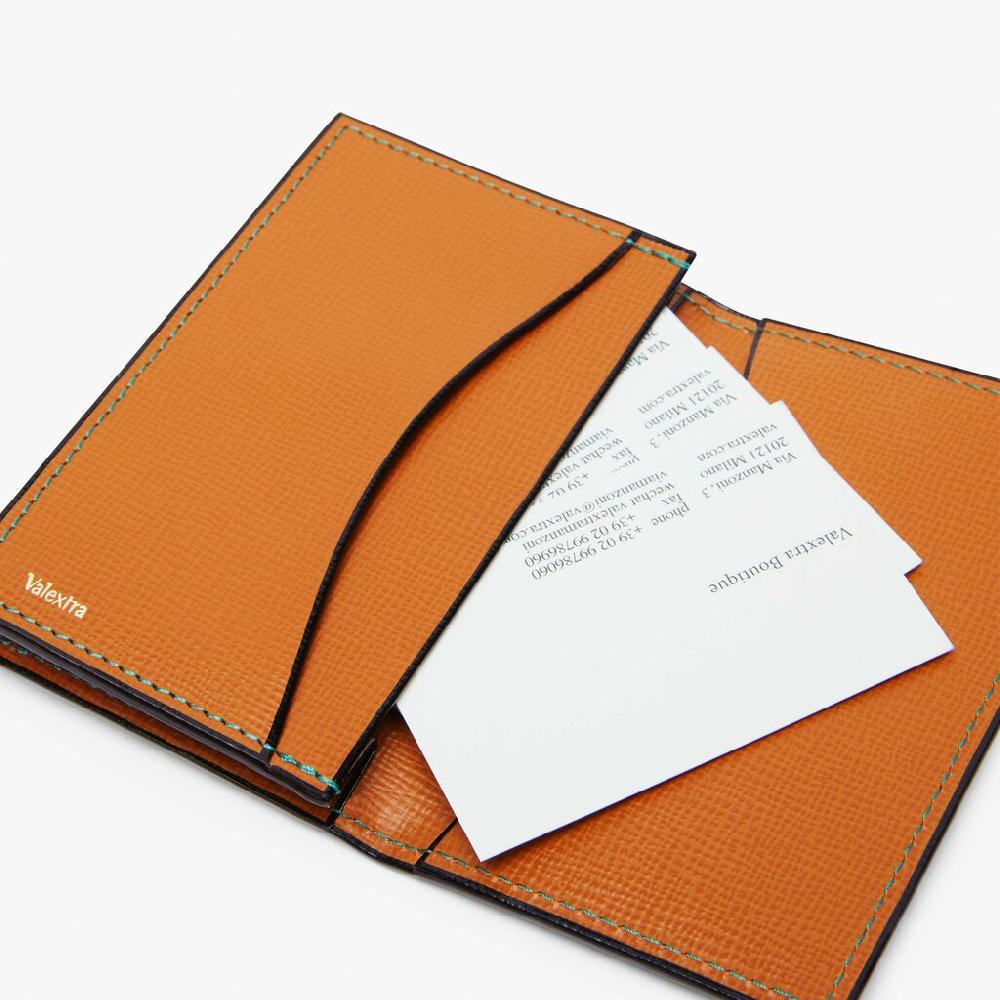 Valextra Portatessere E Biglietti Da Visita In Pelle Marrone | Valextra