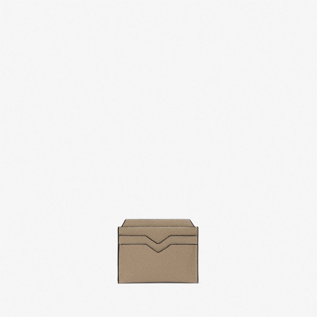 Valextra Portatessere e carte di credito in Pelle Marrone Tortora | Valextra