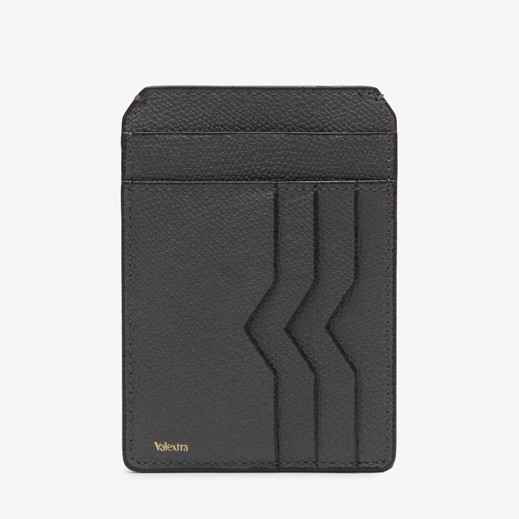 Valextra Portatessere E Portadocumenti In Pelle Grigia | Valextra