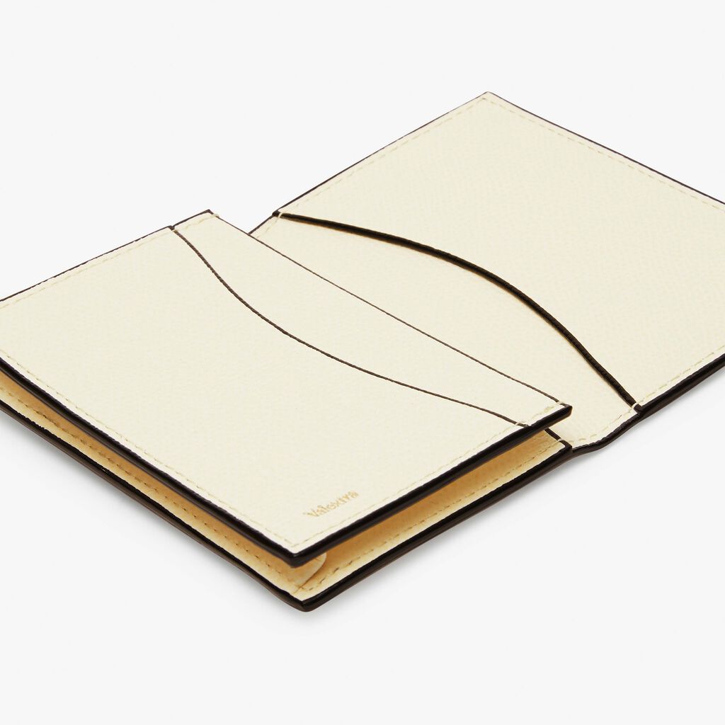 Valextra Portatessere In Pelle Bianca | Piccola Pelletteria Valextra