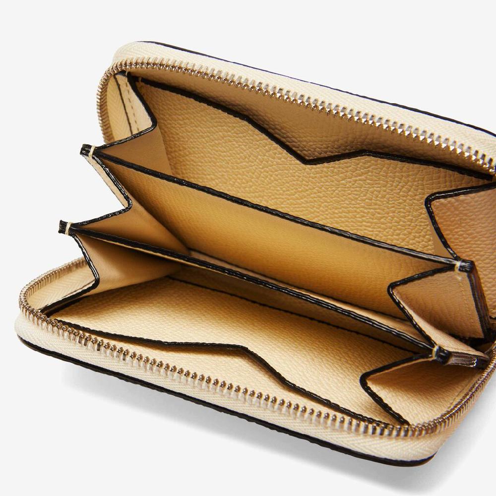 Valextra Portatessere In Pelle Bianca | Valextra Zip Around