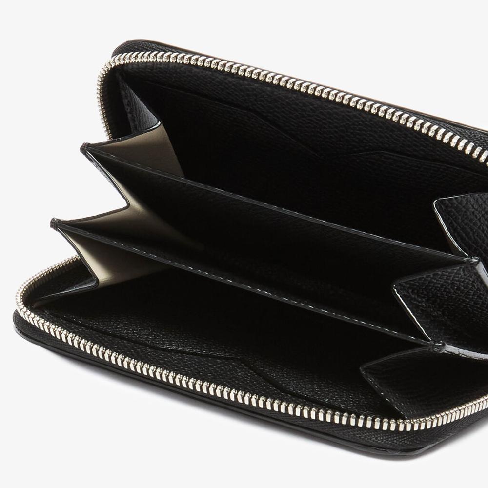 Valextra Portatessere In Pelle Nera | Valextra Zip Around