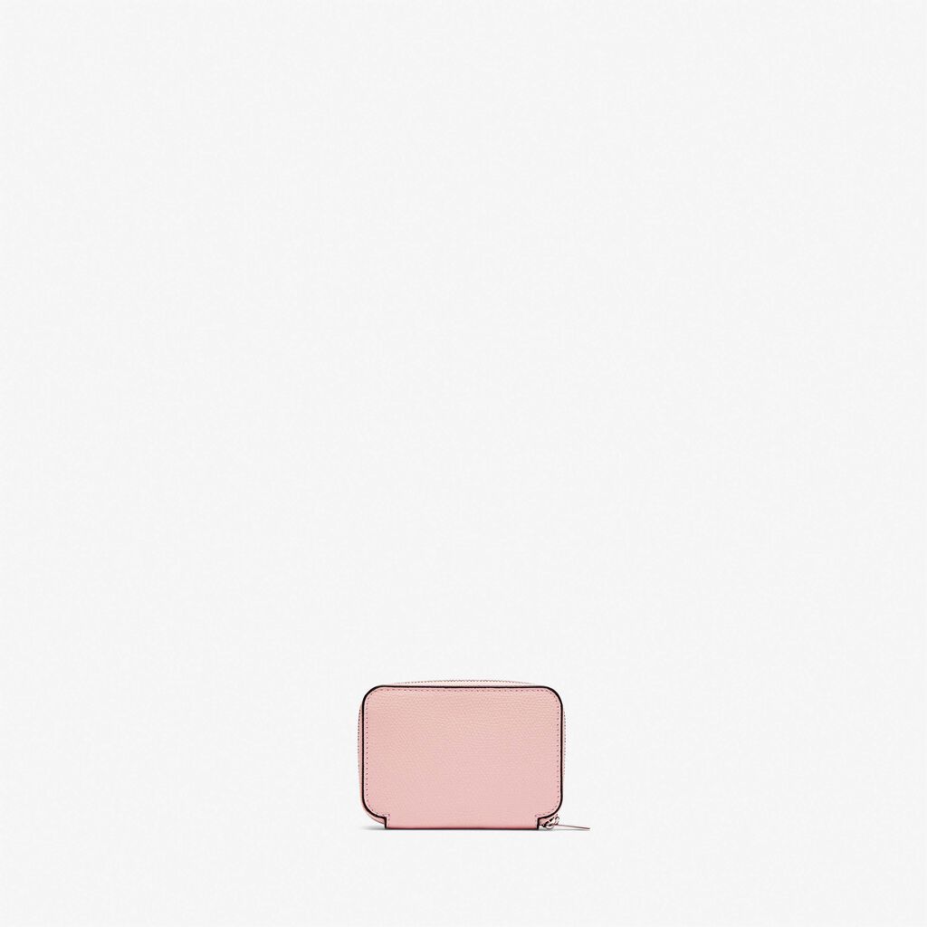 Valextra Portatessere in Pelle Rosa | Valextra Zip Around