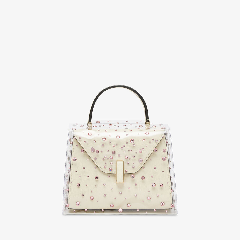 Valextra RAINCOAT PICCOLO ISIDE ECOLINE SHEER CON STRASS PRECIOSA E LOGO VALEXTRA