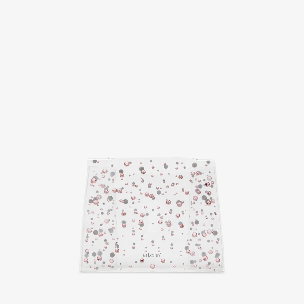 Valextra RAINCOAT PICCOLO ISIDE ECOLINE SHEER CON STRASS PRECIOSA E LOGO VALEXTRA