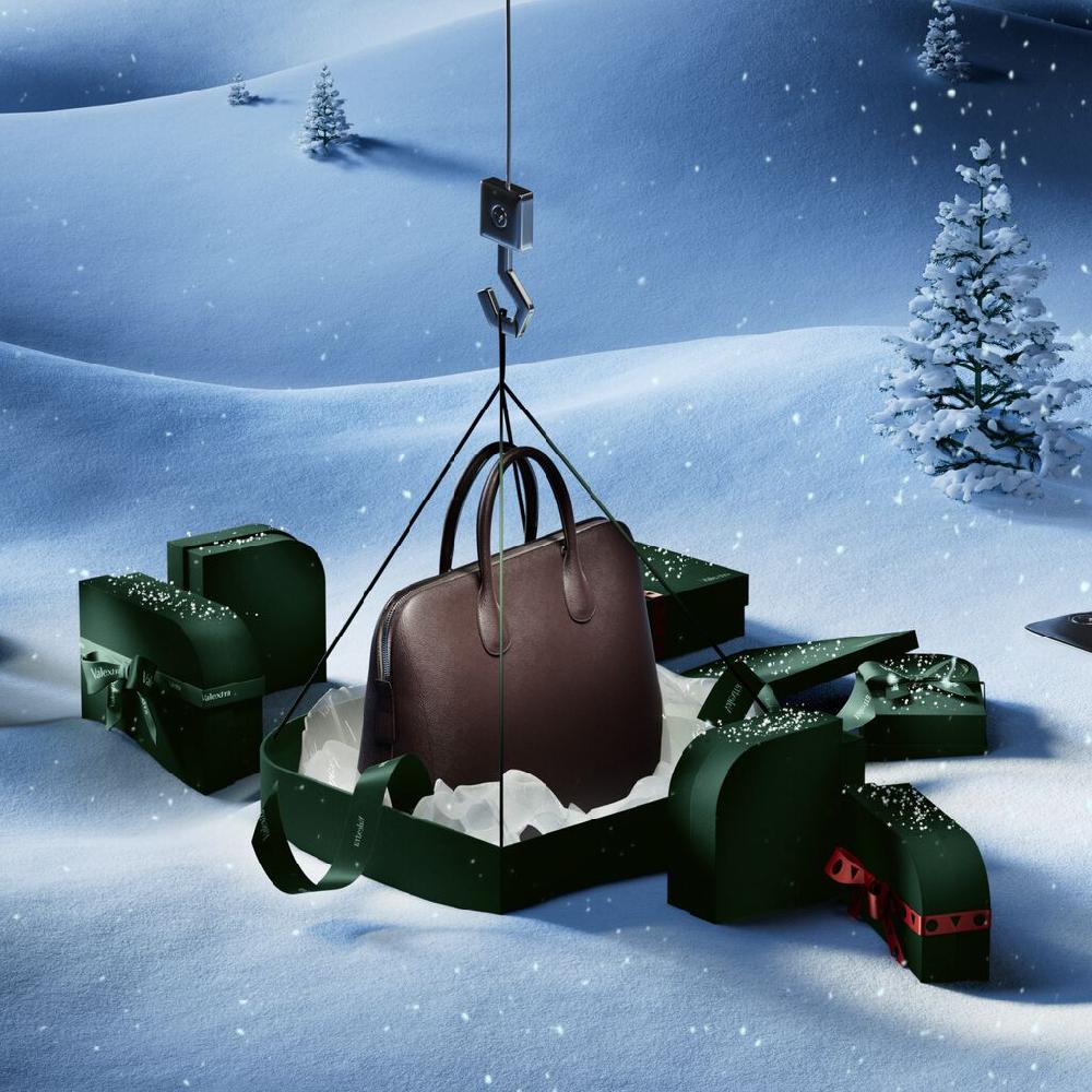 Valextra Tote Bag Da Uomo In Pelle Marrone | Valextra My Logo