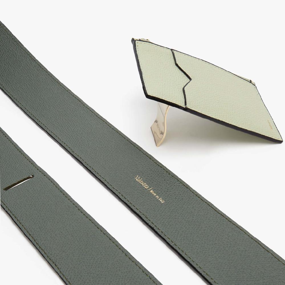 Valextra Tracolla Per Borsa Con Porta Carte Da Donna Verde | Valextra