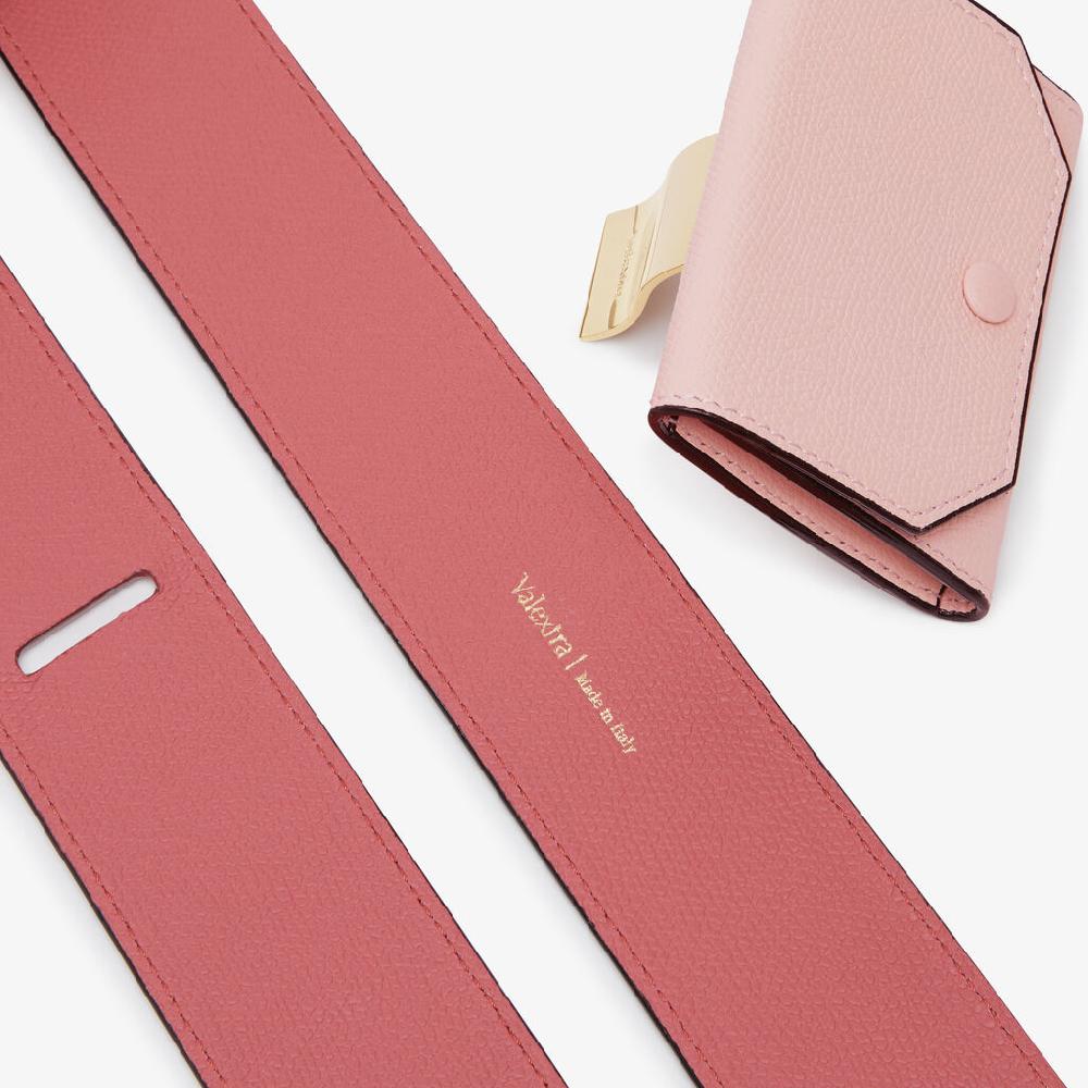 Valextra Tracolla Per Borsa Da Donna In Pelle Rosa Di Lusso | Valextra