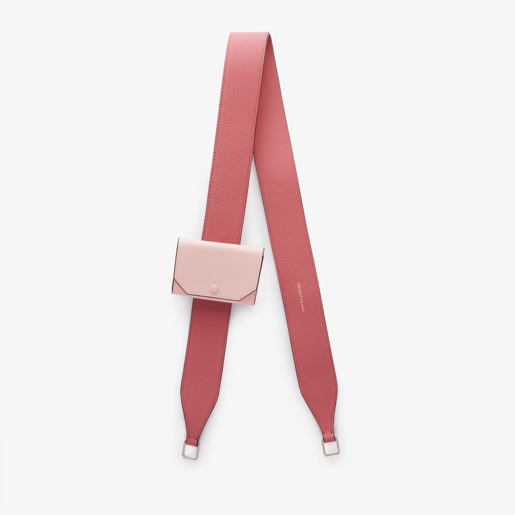 Valextra Tracolla per borsa da Donna in Pelle Rosa di Lusso | Valextra