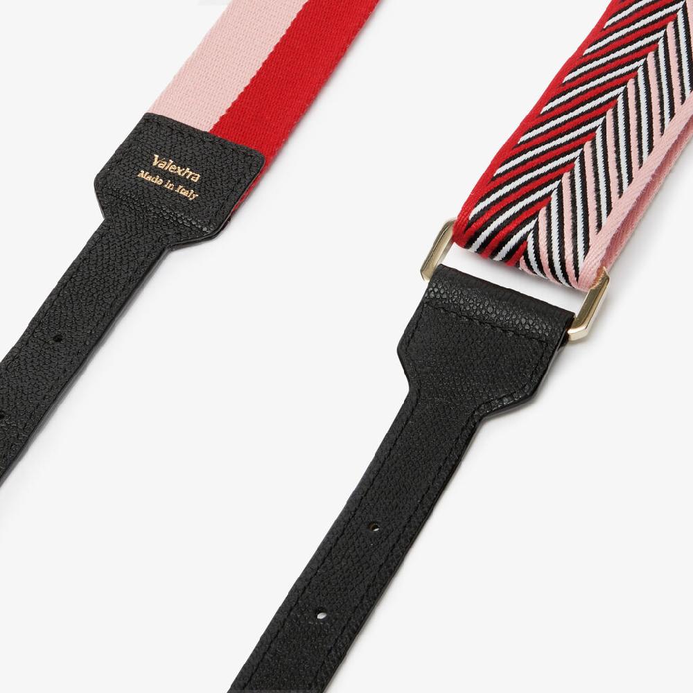 Valextra Tracolla Per Borsa Da Donna Rosa E Rossa | Valextra Soft