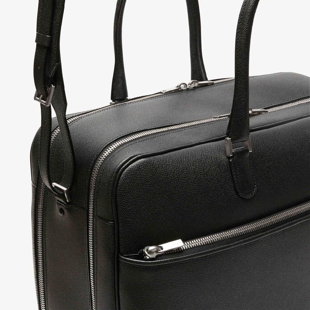 Valextra Valextra Avietta: Borsa Business Grande In Pelle Nera