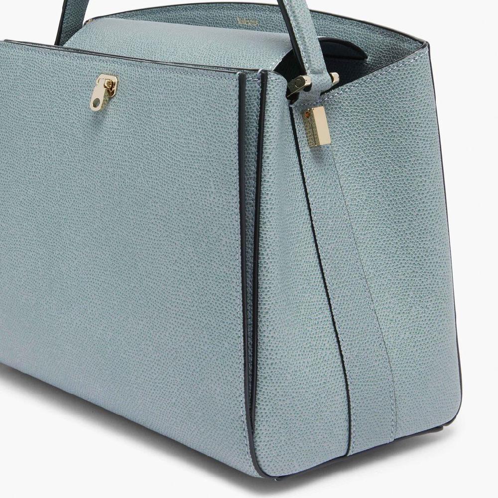 Valextra Valextra Brera: Borsa A Mano Media In Pelle Blu