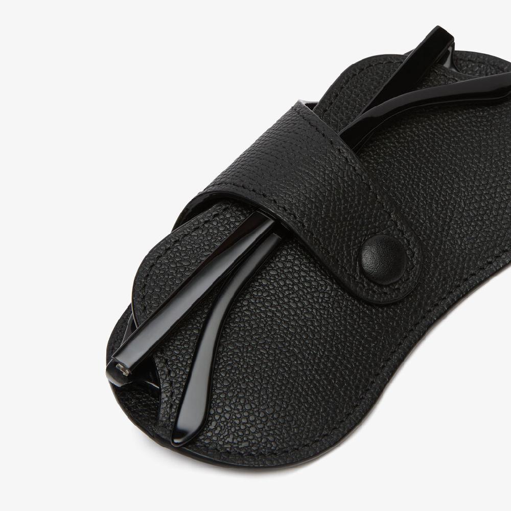 Valextra Custodia Occhiali In Pelle Nera | Valextra