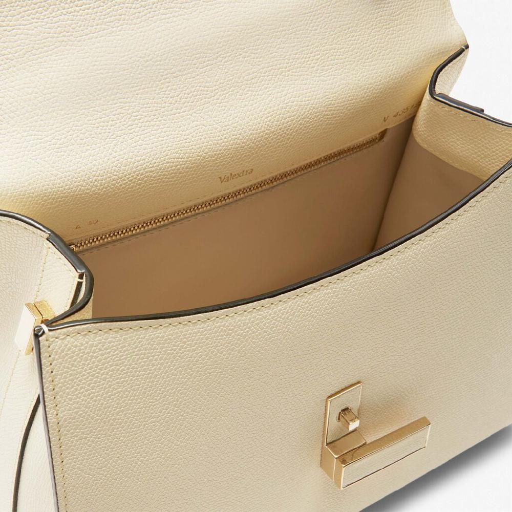 Valextra Valextra Iside: Borsa A Mano Media In Pelle Bianca